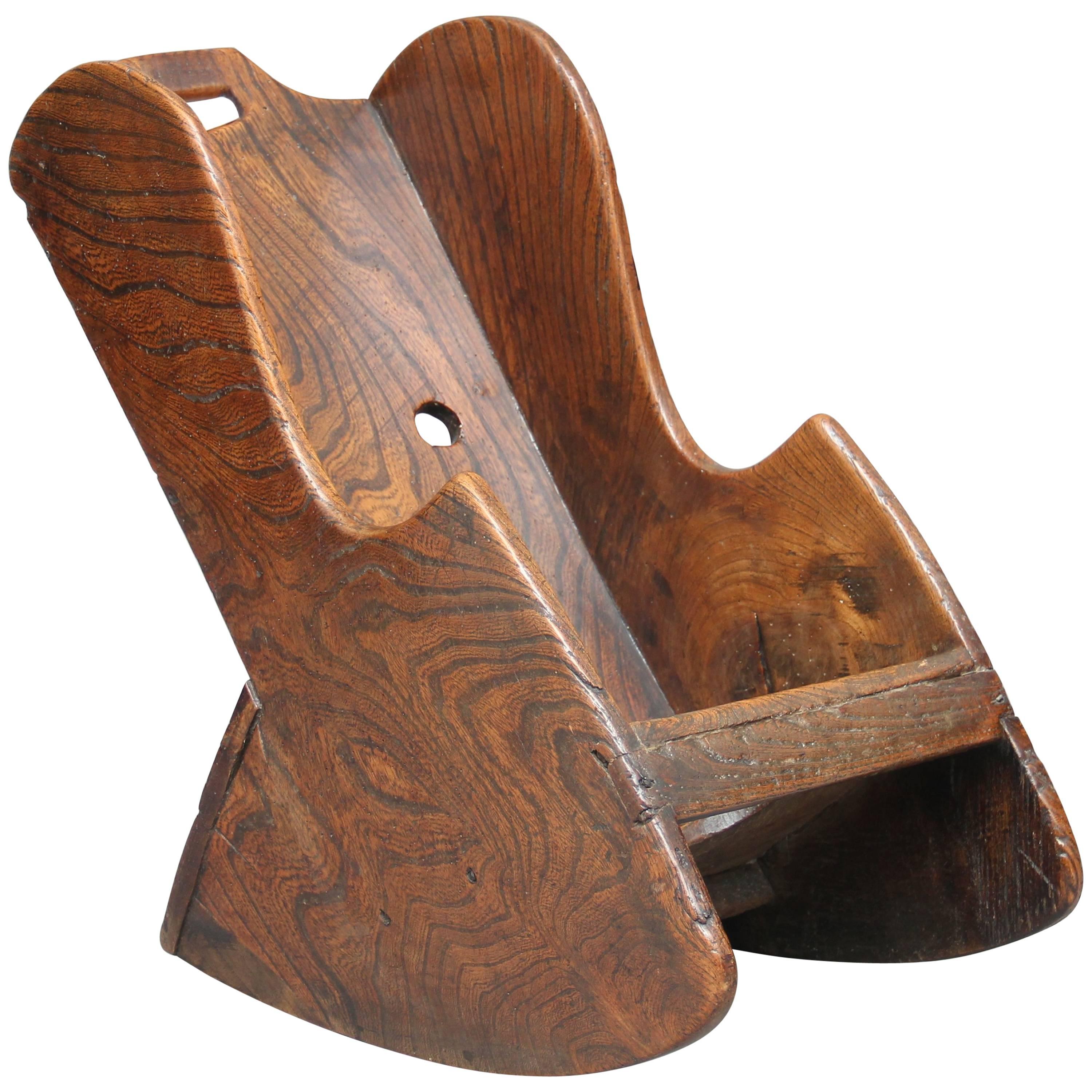 18th Century Elm Child's Rocking Chair