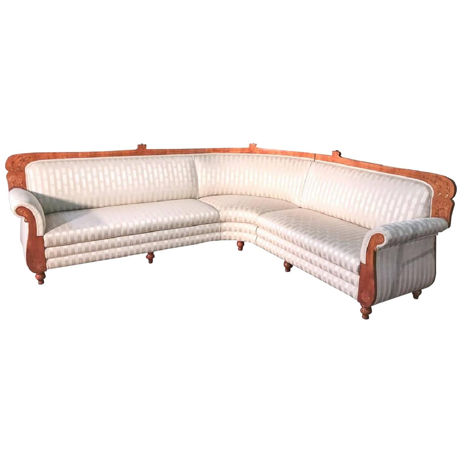 Antique 1840s, Swedish Biedermeier Sofa