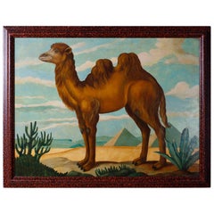 Oil Painting on Canvas of a Camel by William Skilling