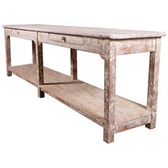 English Potboard Serving Table