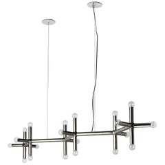 Linear Molecule Chandelier by Robert & Trix Haussmann for Remains Lighting Co.