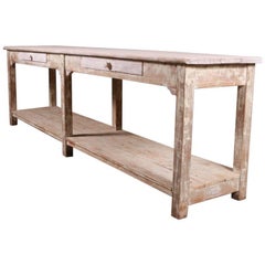 English Potboard Serving Table