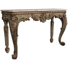 19th Century Original Painted Italian Console Table Antique 19th Century Original Painted Italian Console Table