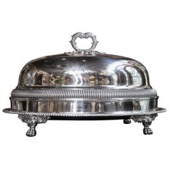 Sheffield Meat Dome and Tray by John Waterhouse, Hatfield Co, circa 1836