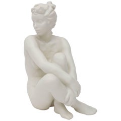 Vintage  Figurine Sculpture of a Nude Female 