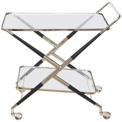 Italian Cesare Lacca Midcentury Bar Cart or Trolley