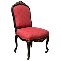 Napoleon III Style Gilt Bronze-Mounted Side Chair