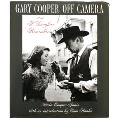 Vintage Gary Cooper Off Camera by Maria Cooper Janis, Signed First Edition