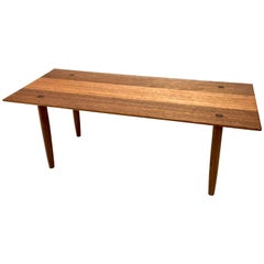 American Midcentury Solid Mahogany One of a Kind Coffee Table