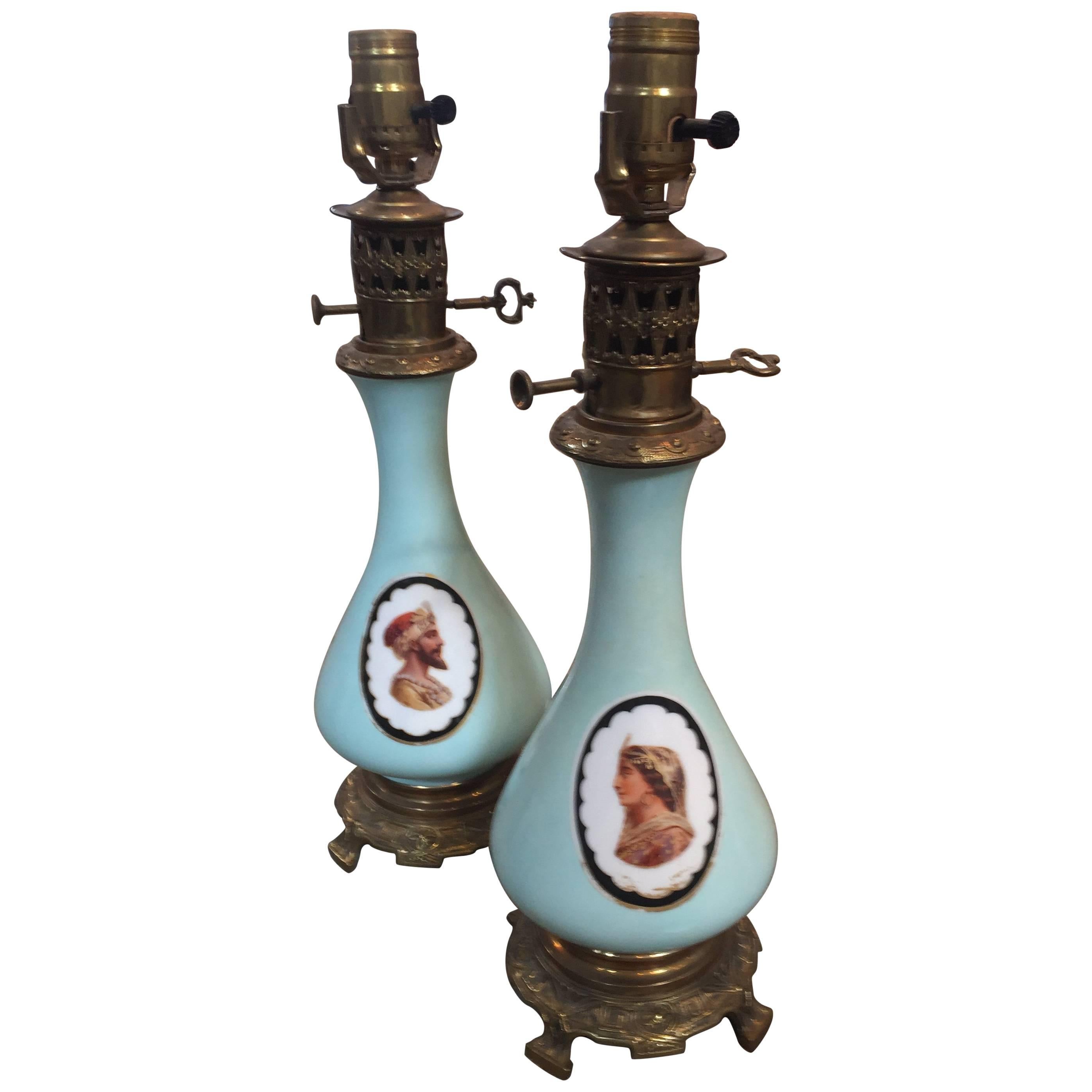 19th Century French Sultan Lamps For Sale