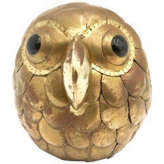 Whimsical Petite Owl Sculpture Attributed to Sergio Bustamante