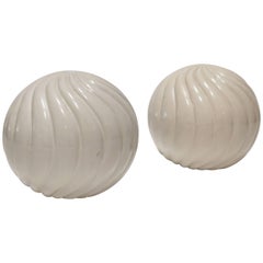Cream Ceramic Decorative Balls