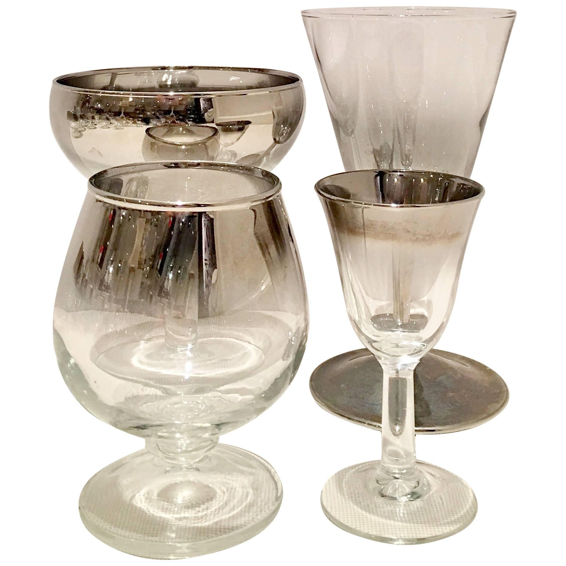 60'S Sterling Silver "Fade" Stem Drink Glasses By, Dorothy Thorpe- S/30 For Sale