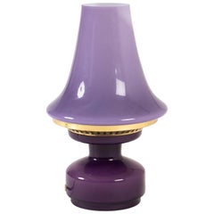 Purple Glass Table Lamp by Hans-Agne Jakobsson