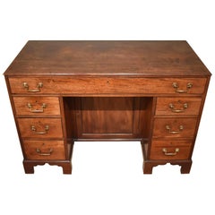 Good Regency Period Mahogany Kneehole Desk