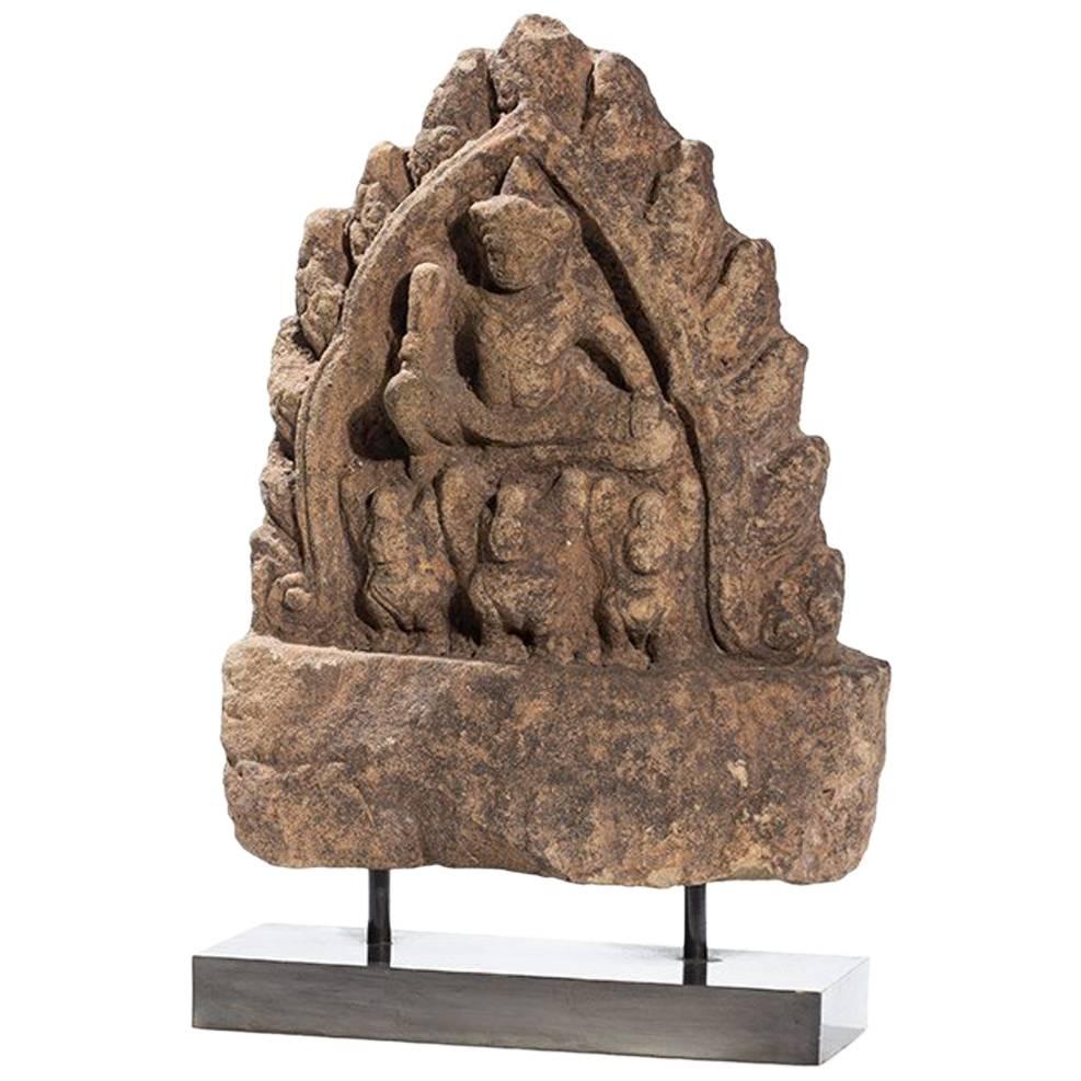 Superb Angkor Figure Indra For Sale