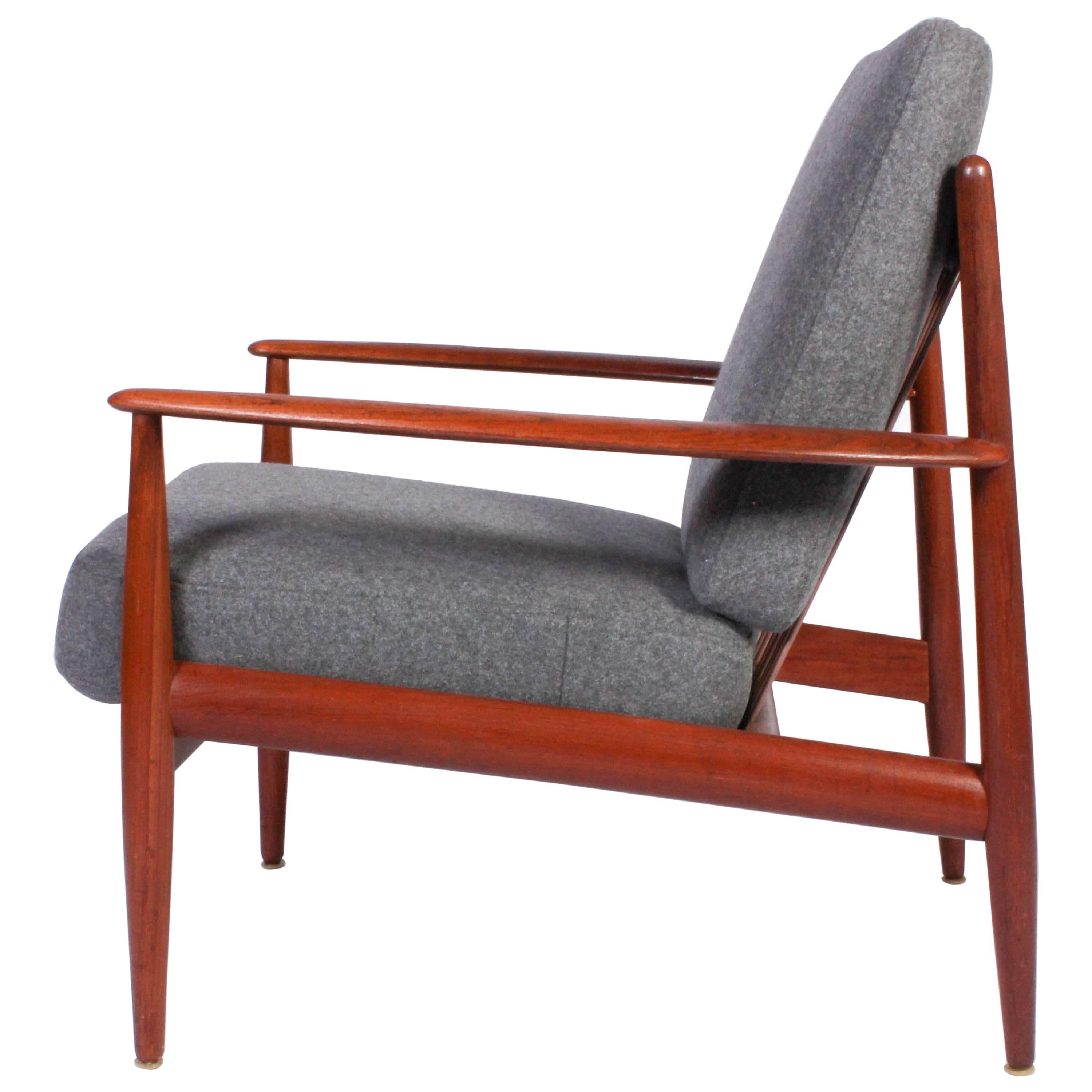 Midcentury Danish Grete Jalk Teak Lounge Chair for Glostrup Møbler