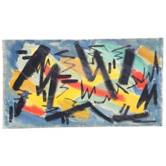 Jacob Semiatin 1958 Abstract Expressionist Painting