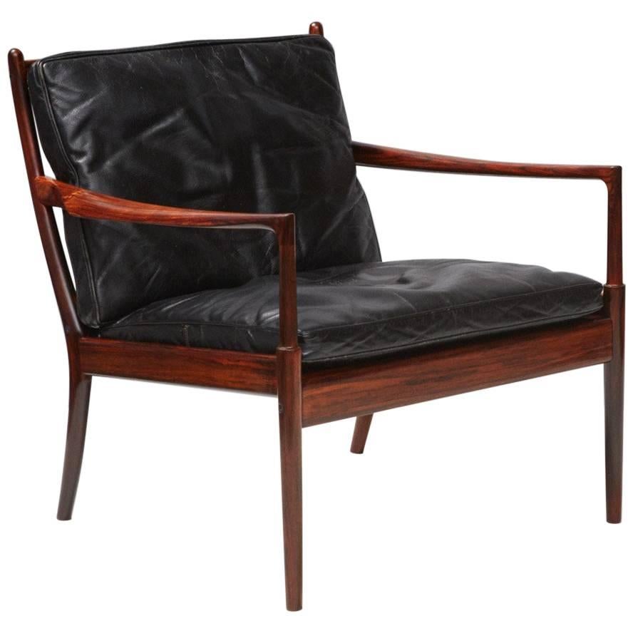 Ib Kofod-Larsen 'Samso' Rosewood Lounge Chair, circa 1960s