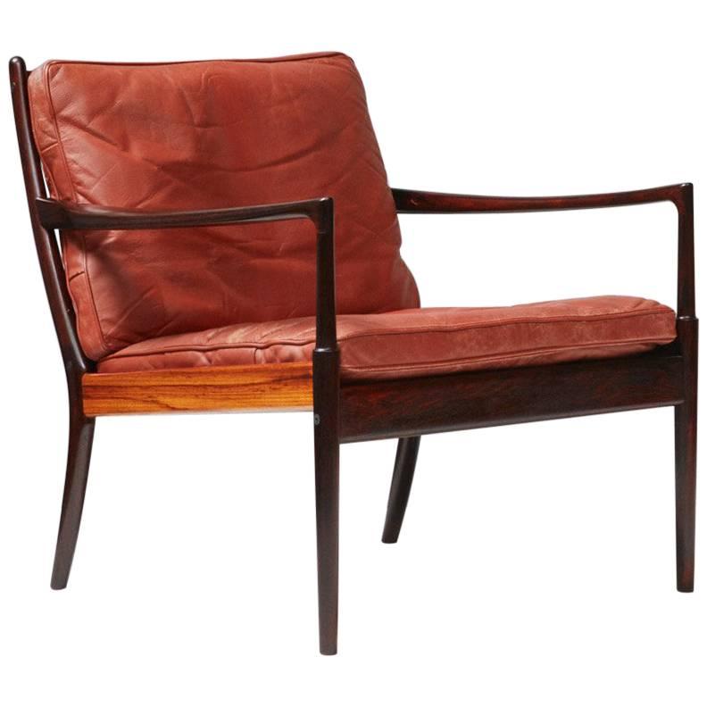 Ib Kofod-Larsen 'Samso' Rosewood Lounge Chair, circa 1960s