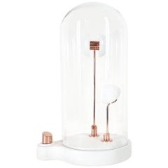 Mini Germes de Lux, White and Cooper, Table Lamp by Thierry Toutin, in Stock