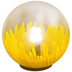 Venini Ludovico Diaz de Santillana Lampe de table en verre soufflé de Murano anémone:: 1965