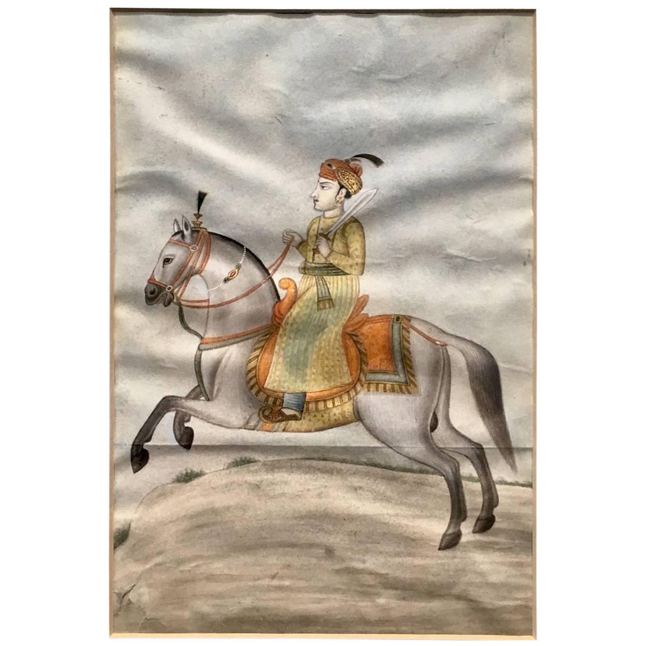 19th Century Indian Painting For Sale