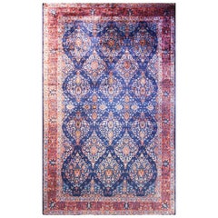 Used Fine Persian Manchester Wool Kashan Carpet