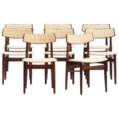 Scandinavian Dining Chairs Set of Eight