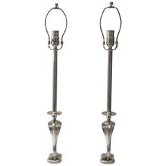 Pair of Art Deco Cobra Table Lamps
