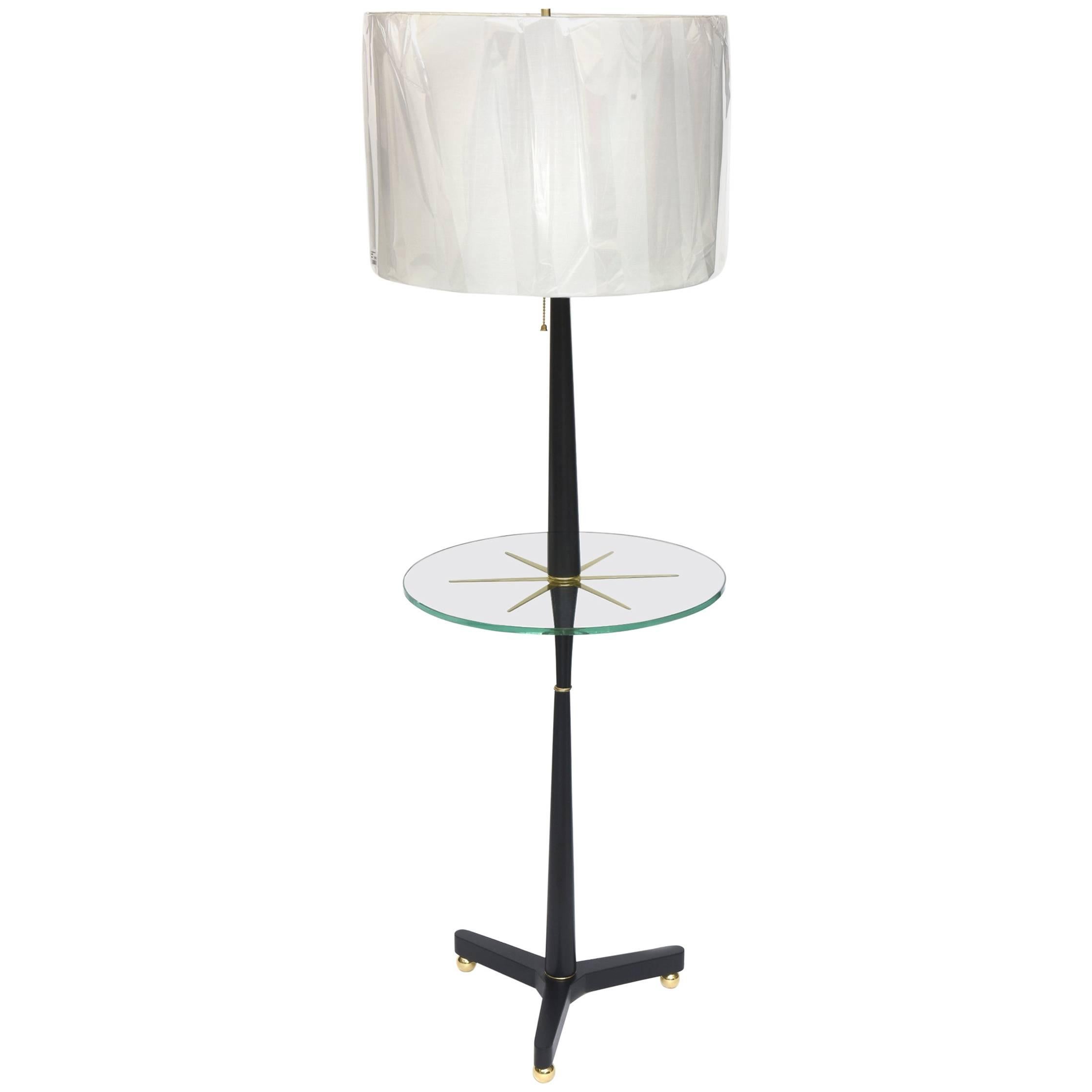 Midcentury Modern Tommi Parzinger Tripod Lamp Table Floor