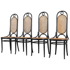 Four Thonet "207R" Chairs Vintage Four Thonet "207R" Chairs