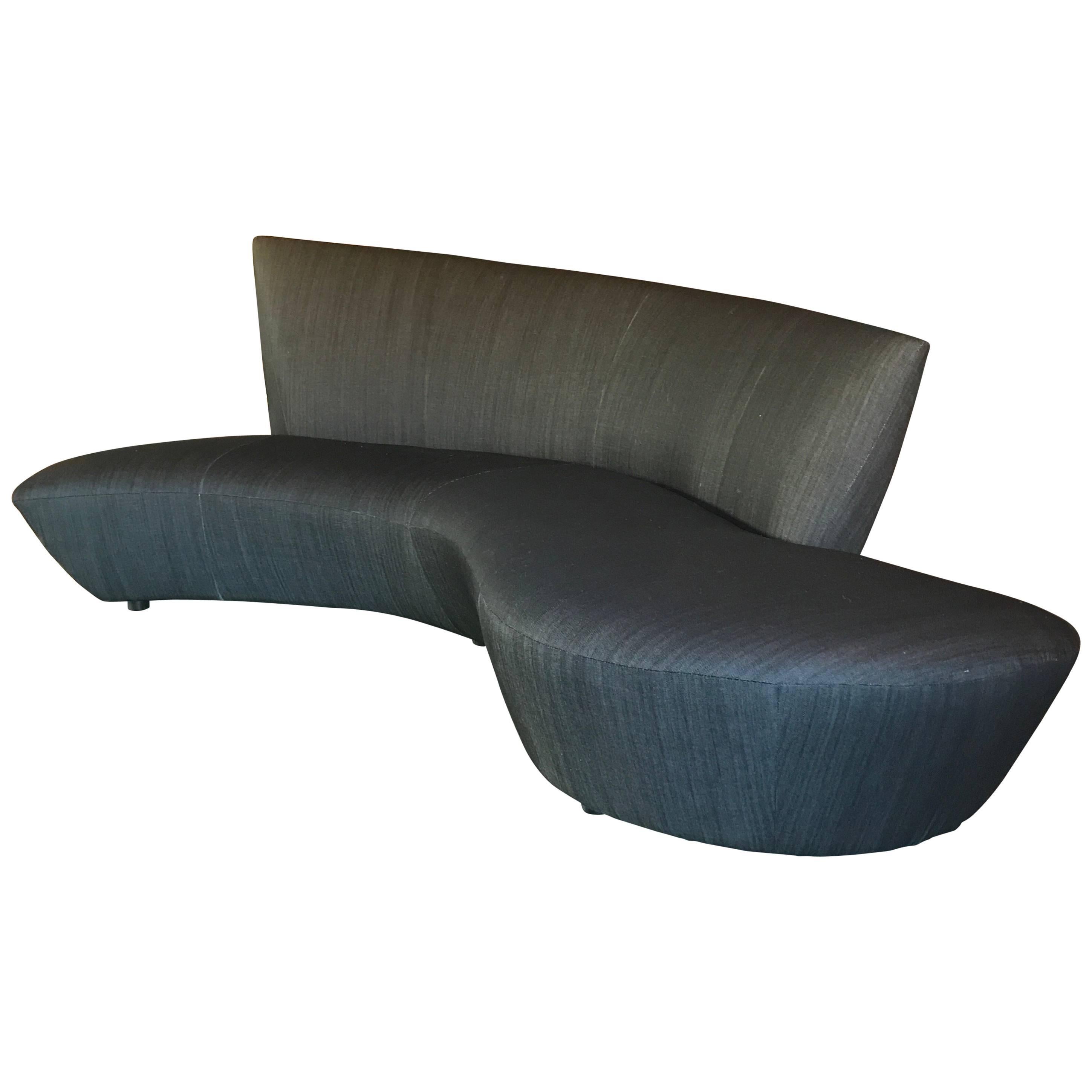 Vladimir Kagan Bilbao Serpentine Curved Sofa