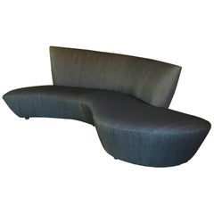 Vladimir Kagan Bilbao Serpentine Curved Sofa