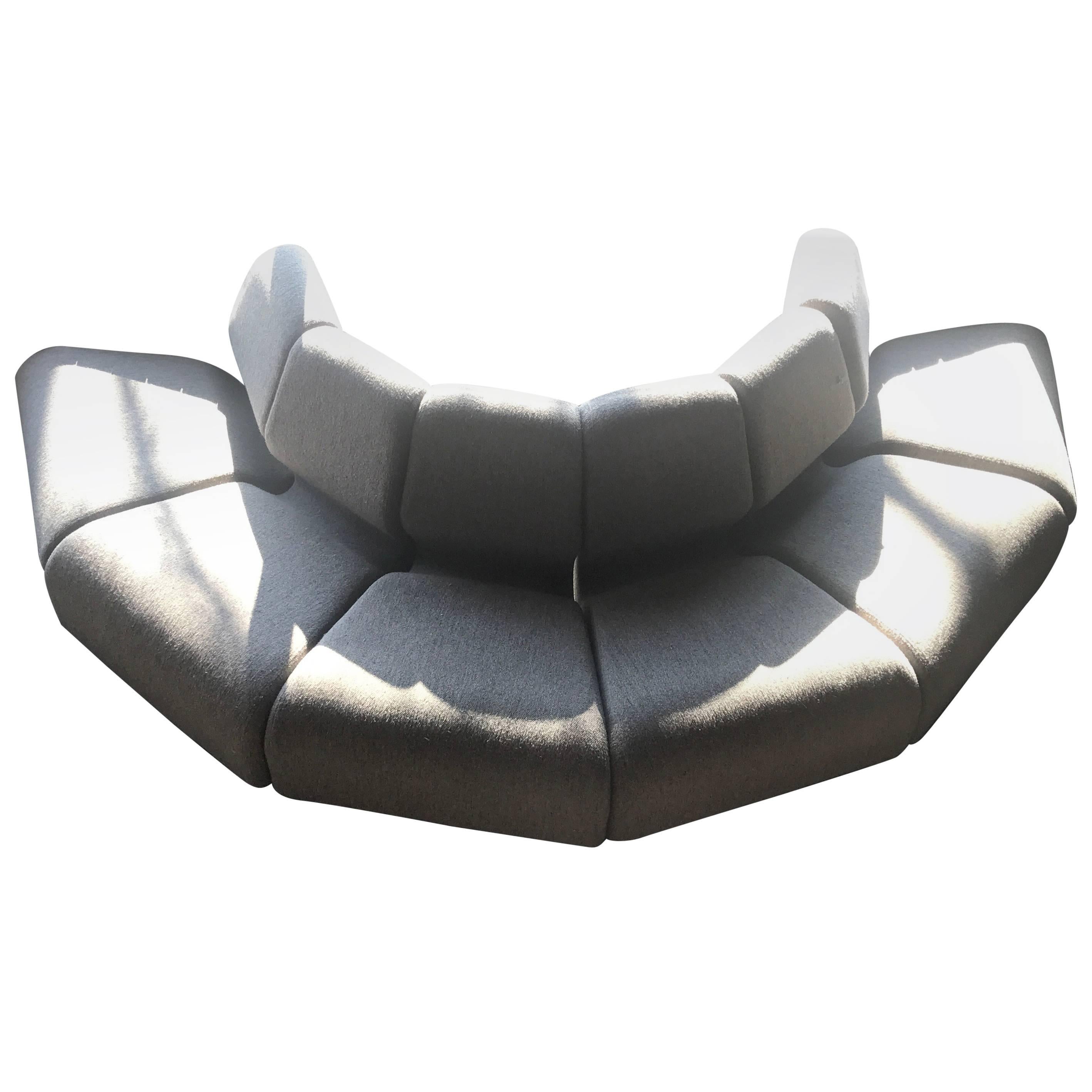 Don Chadwick for Herman Miller Round Half Circle Inverted Sectional Sofa