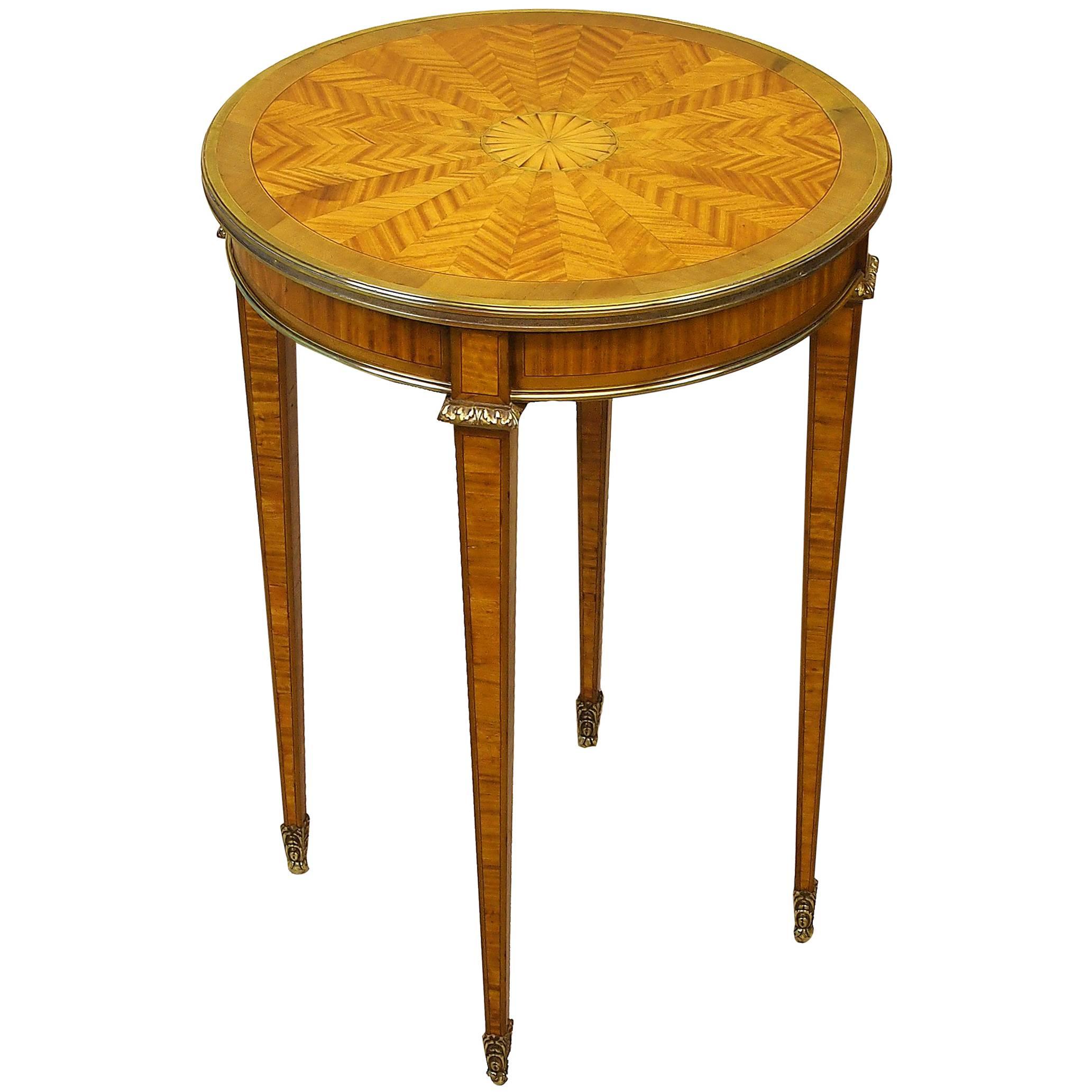 Antique 19th Century Satinwood Occasional Lamp Table