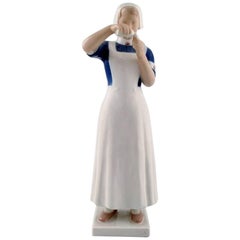 Vintage Bing and Grondahl Nurse, Porcelain Figurine, Number 2226