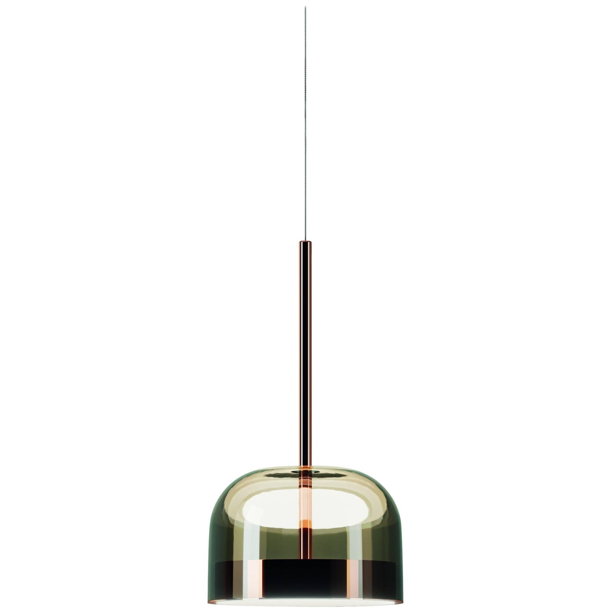Fontanaarte "Equatore" Medium Glass Pendant Lamp by Gabriele & Oscar Buratti For Sale