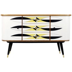 Modernist Cabinet with Pattern, 1960s