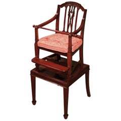 Antique Sheraton period mahogany child's chair