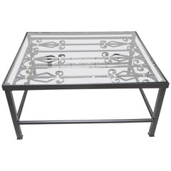 French Wrought Iron Gate Coffee Table