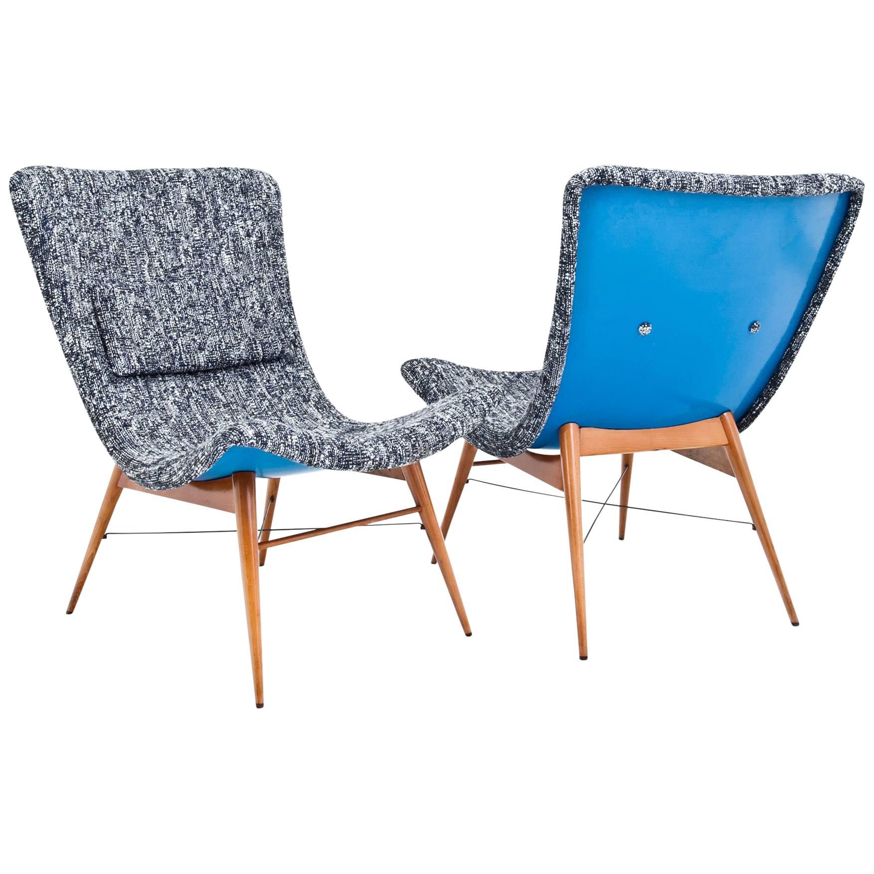 Lounge Chairs by Miroslav Navrátil for Ceský Nábytek, Czechoslovakia, 1960s