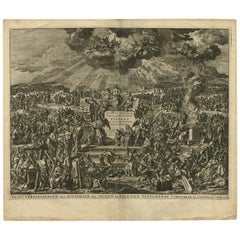 Antique Bible Frontispiece by J. Luyken, 1743