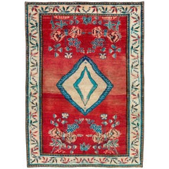 Retro Persian Mahal Rug