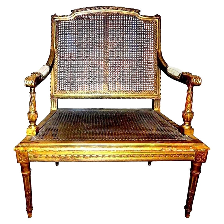 Chaise d'enfant de style Louis XVI du 19ème siècle