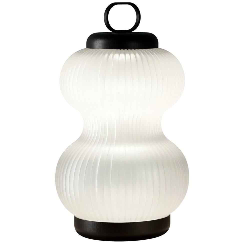 "Kanji" Blown Glass Thin Table Lamp Designed by Denis Guidone for Fontana Arte For Sale