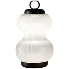 "Kanji" Blown Glass Thin Table Lamp Designed by Denis Guidone for Fontana Arte