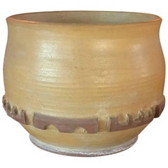 Midcentury Abstract Brutalist Ceramic Pot Planter Pottery California Art