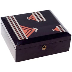 Japanese Black Lacquer Box