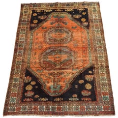 Nomadic Persian Sarab Bird Rug, circa 1920